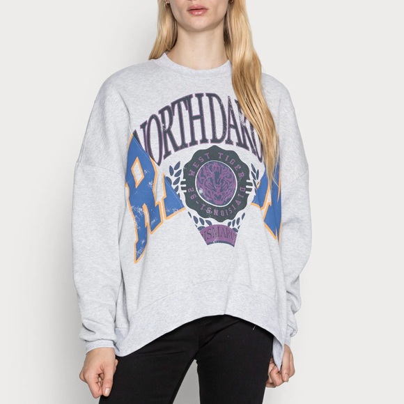 Urban Outfitters | Tops | Urban Outfitters North Dakota Spliced Crewneck  Sweatshirt | Poshmark